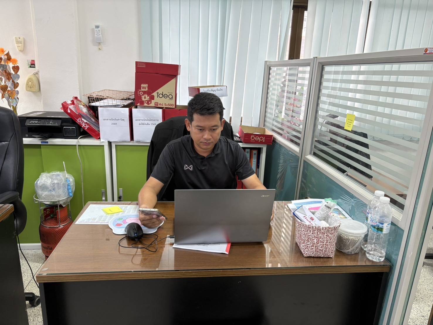 อำเภอชัยบาดาล โดยสำนักงานพัฒนาชุมชนอำเภอชัยบาดาล ร่วมประชุมชี้แจงการจัดทำแผนพัฒนาชุมชนเชิงพื้นที่แบบบูรณาการ ผ่านระบบ Cisco Webex Meeting 